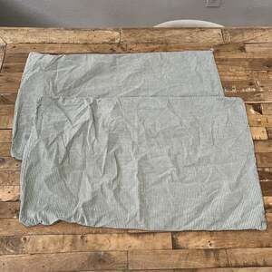 Ikea Bergpalm Striped Pillowcases 18 x 27 Set of 2